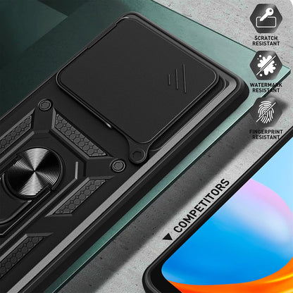 Hülle für Xiaomi Poco F6, Techsuit, CamShield, Schwarz