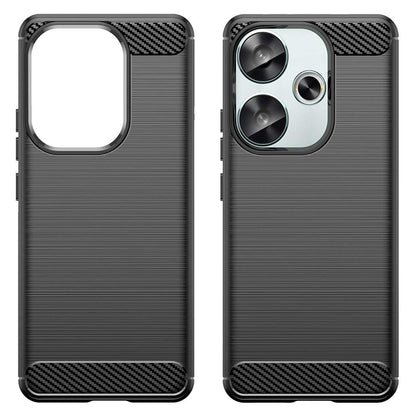 Hülle für Xiaomi Poco F6, Techsuit, Carbon, Schwarz