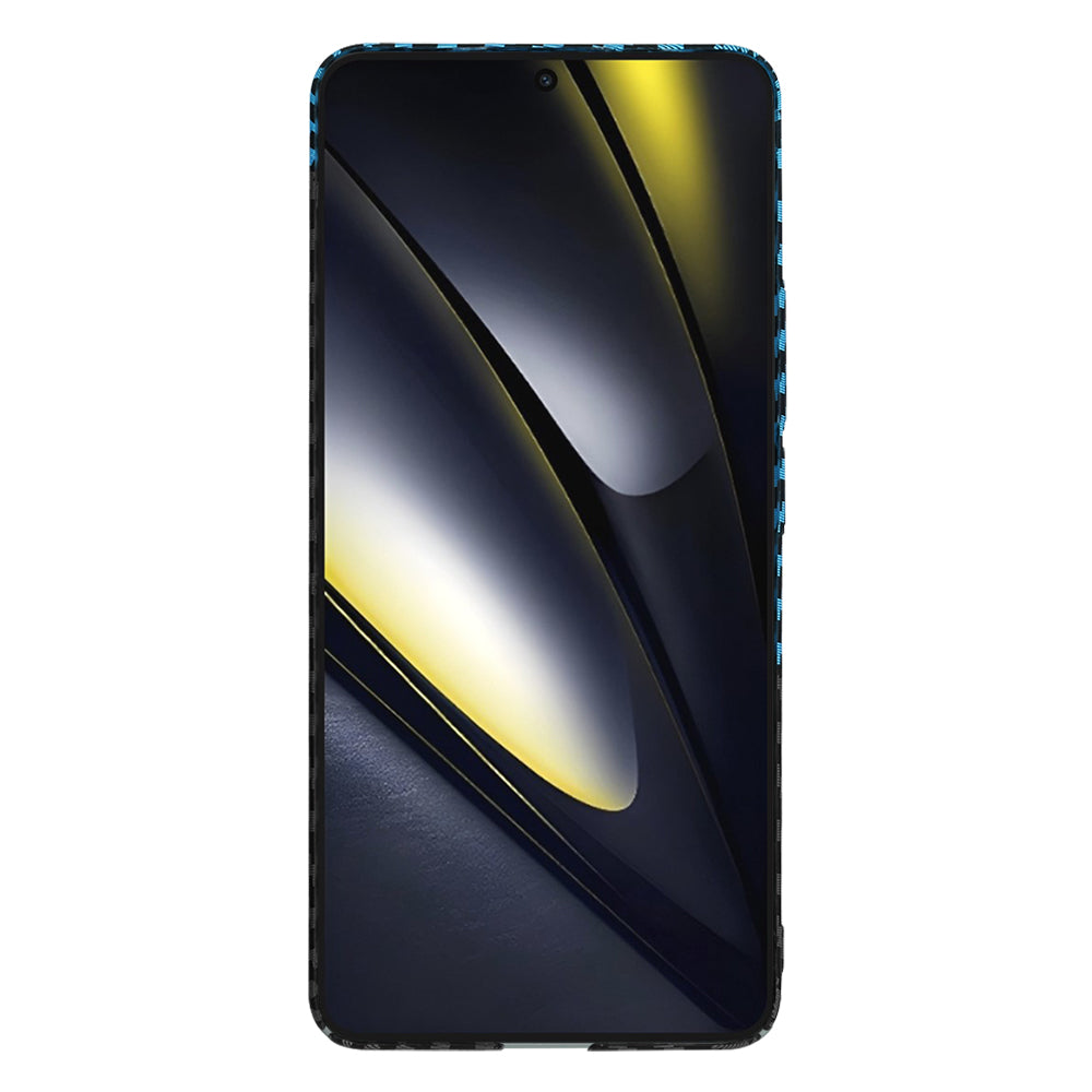 Étui pour Xiaomi Poco F6, Techsuit, Carbonite FiberShell, Bleu