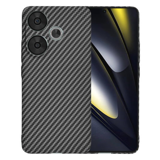 Coque pour Xiaomi Poco F6, Techsuit, Carbonite FiberShell, Noire