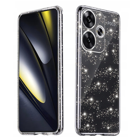 Coque pour Xiaomi Poco F6, Techsuit, SparkleSkin, Transparente