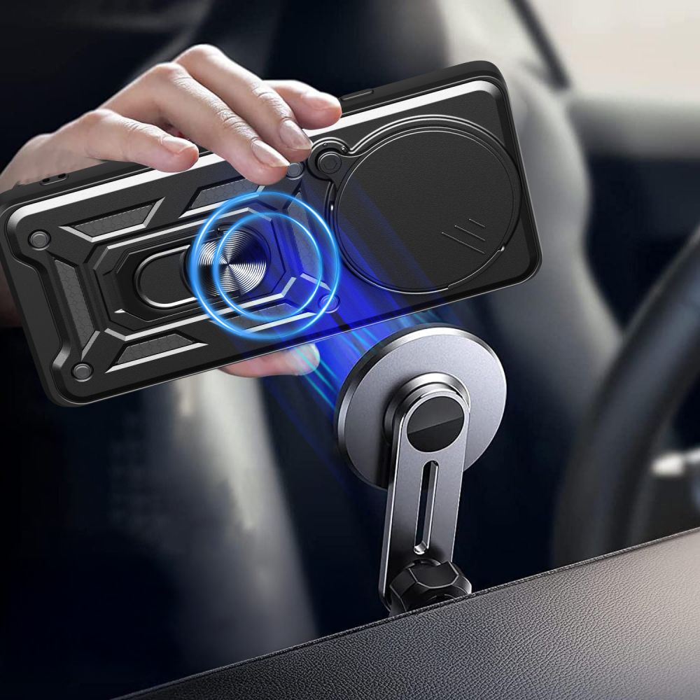 Coque pour Xiaomi Poco F7 Pro, Techsuit, CamShield, Noire
