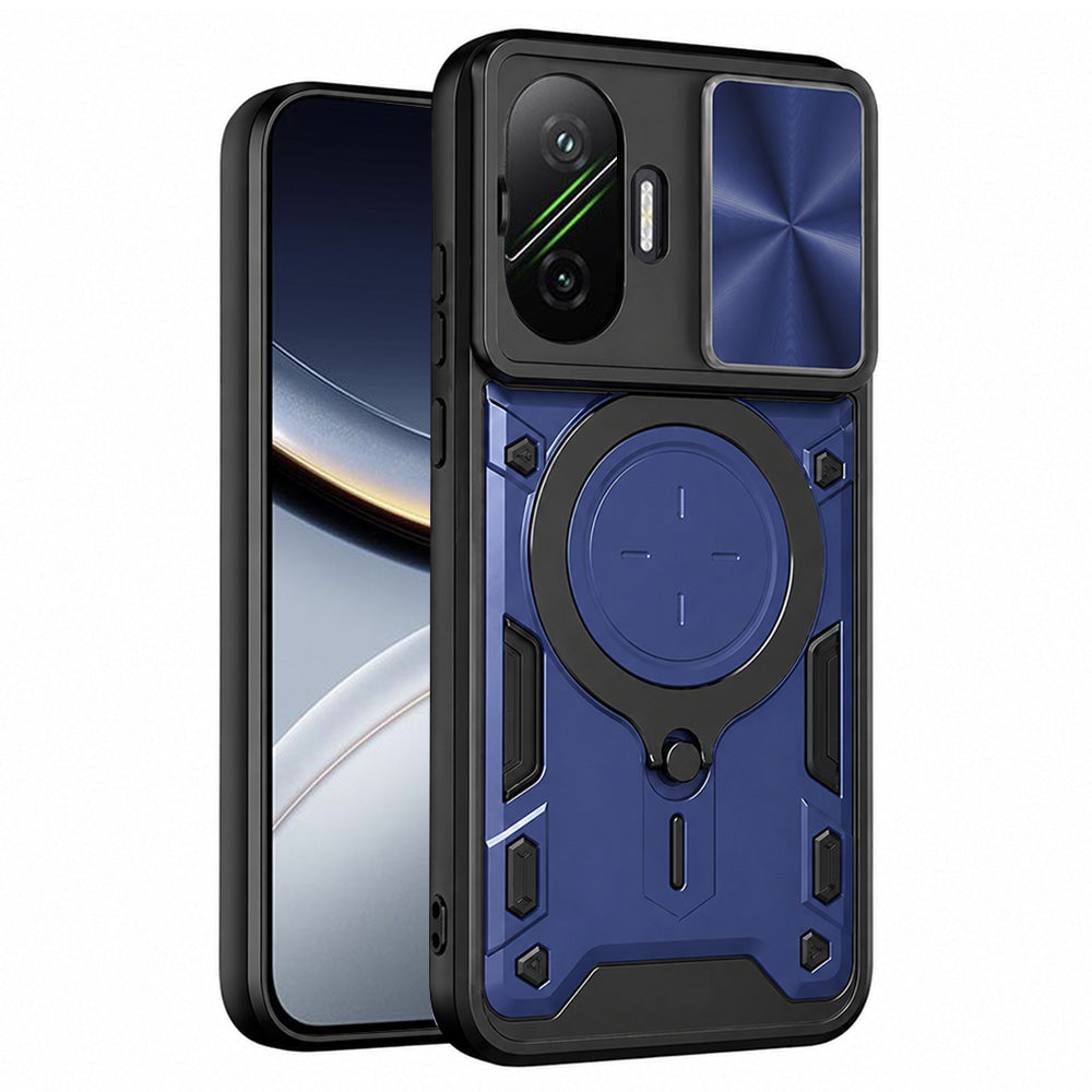 Coque pour Xiaomi Poco F7, Techsuit, CamGuard Pro, Bleue