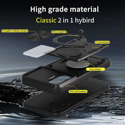 Coque pour Xiaomi Poco F7, Techsuit, CamGuard Pro, Noire