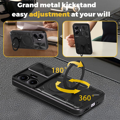 Coque pour Xiaomi Poco F7, Techsuit, CamGuard Pro, Noire