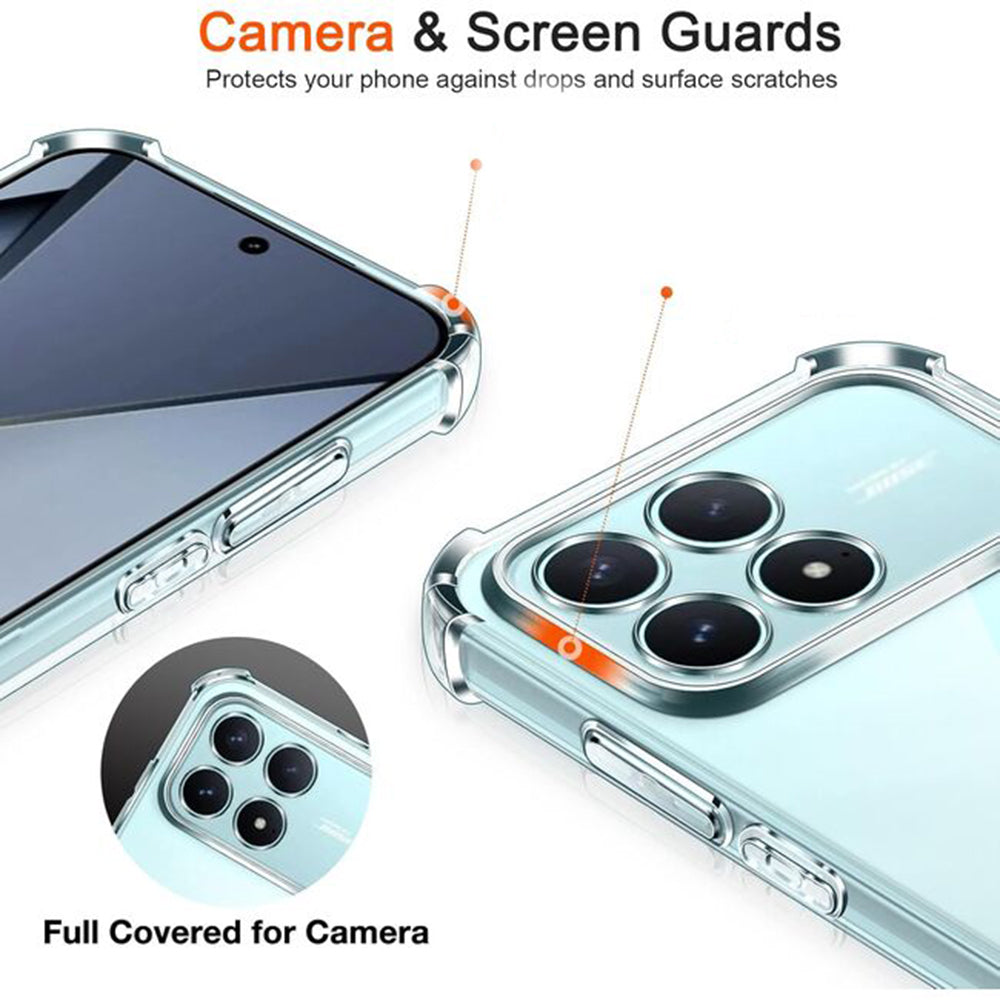 Étui pour Xiaomi Poco F8 Pro, Techsuit, Shockproof Clear, Transparent