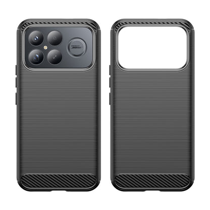 Hülle für Xiaomi Poco F8 Ultra, Techsuit, Carbon, Schwarz