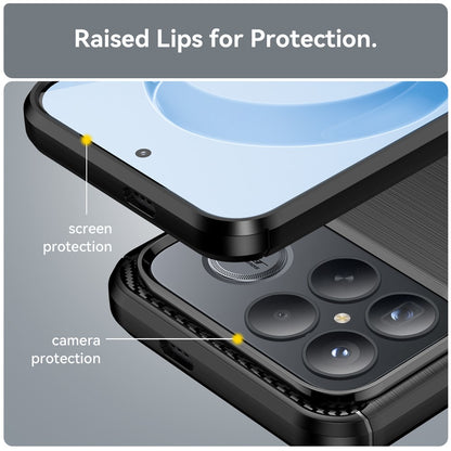 Hülle für Xiaomi Poco F8 Ultra, Techsuit, Carbon, Schwarz