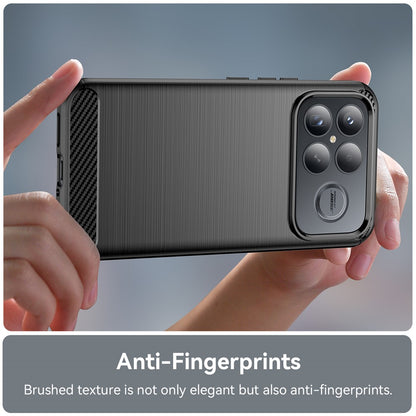 Hülle für Xiaomi Poco F8 Ultra, Techsuit, Carbon, Schwarz