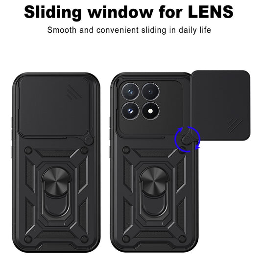 Hülle für Xiaomi Poco F9 Pro, Techsuit, CamShield, Schwarz