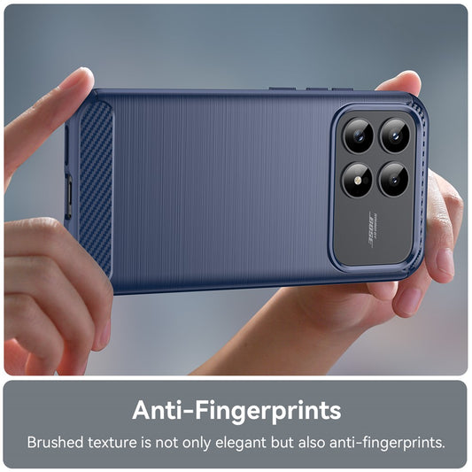 Hülle für Xiaomi Poco F9 Pro, Techsuit, Carbon, Blau