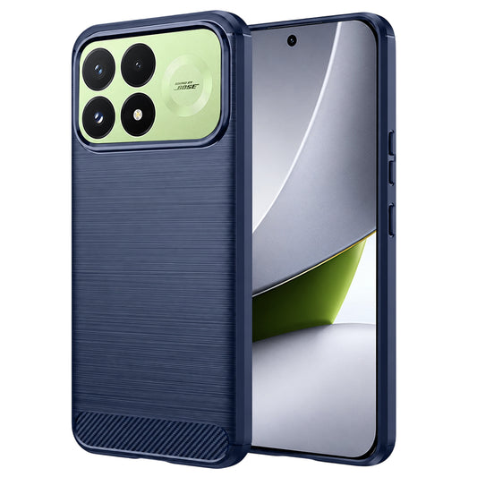 Hülle für Xiaomi Poco F9 Pro, Techsuit, Carbon, Blau