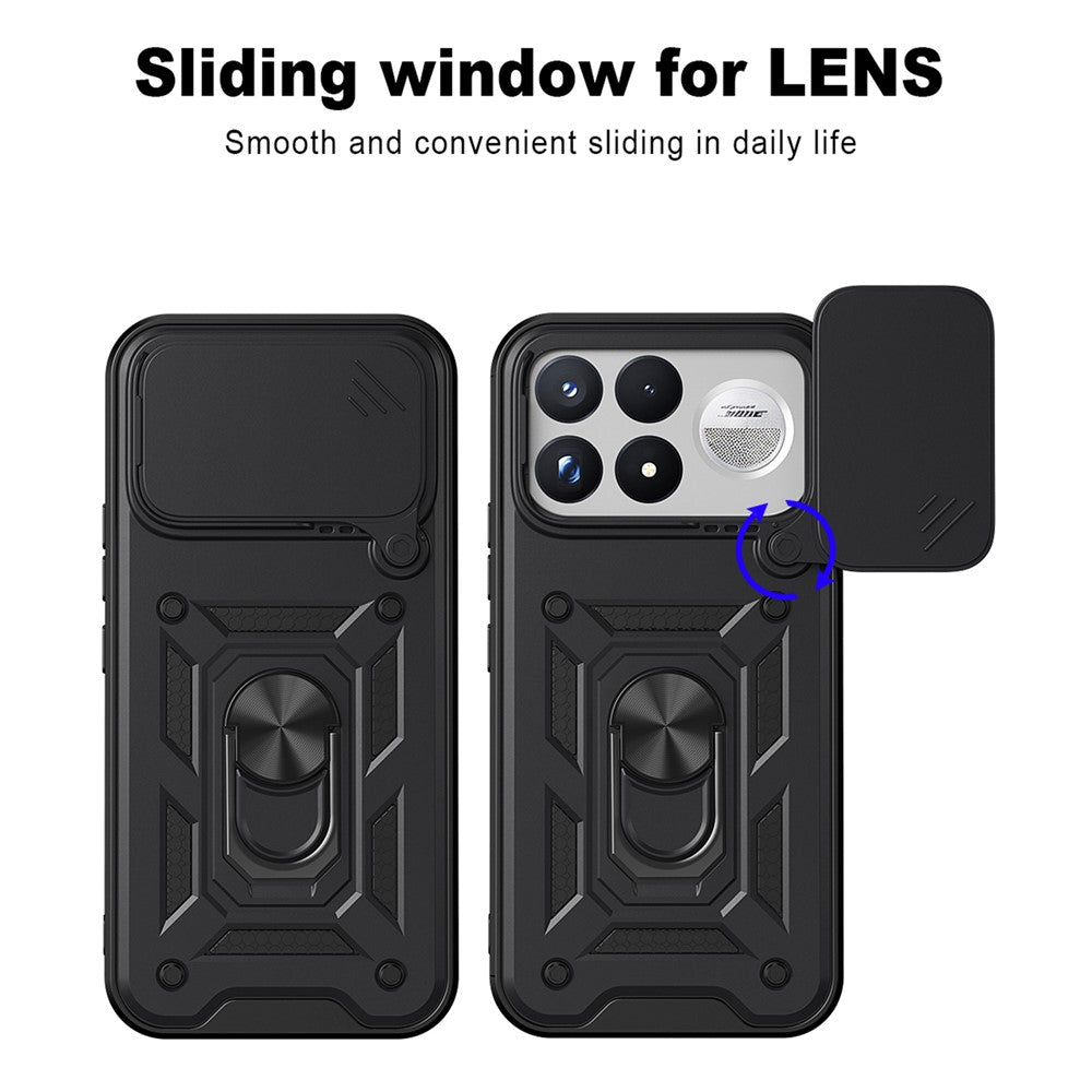 Coque pour Xiaomi Poco F9 Ultra, Techsuit, CamShield, noire