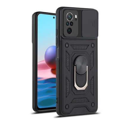 Coque pour Xiaomi Poco M5s / Redmi Note 10S / Note 10, Techsuit, CamShield, Noire