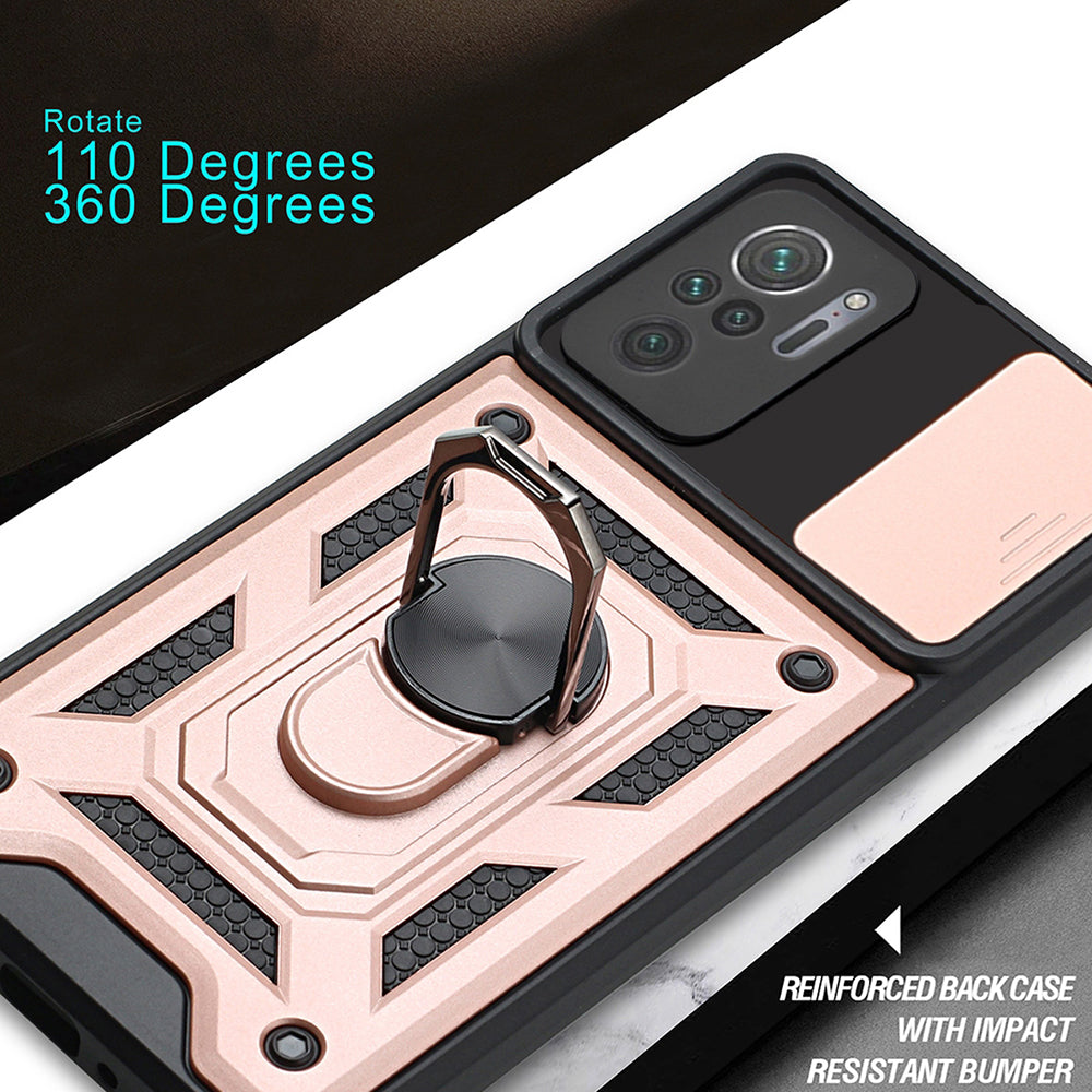 Coque pour Xiaomi Poco M5s / Redmi Note 10S / Note 10, Techsuit, CamShield, Noire