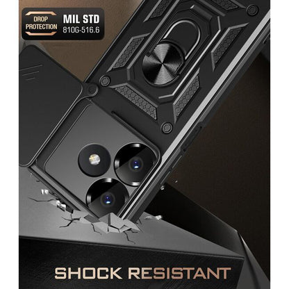 Coque pour Xiaomi Poco M6 4G / Redmi 13, Techsuit, CamShield, Noire