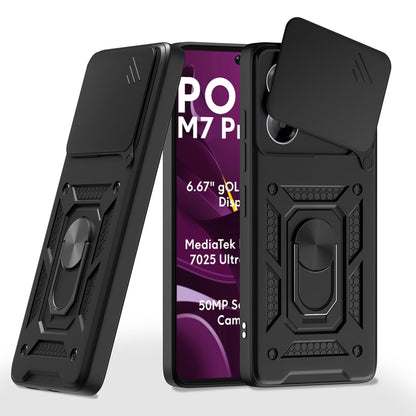 Case for Xiaomi Poco M7 Pro 5G, Techsuit, CamShield, Black
