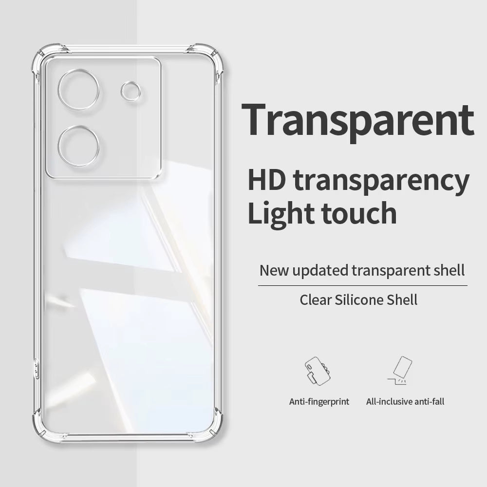 Coque pour Xiaomi Poco M7 Pro 5G, Techsuit, Antichoc Claire, Transparente