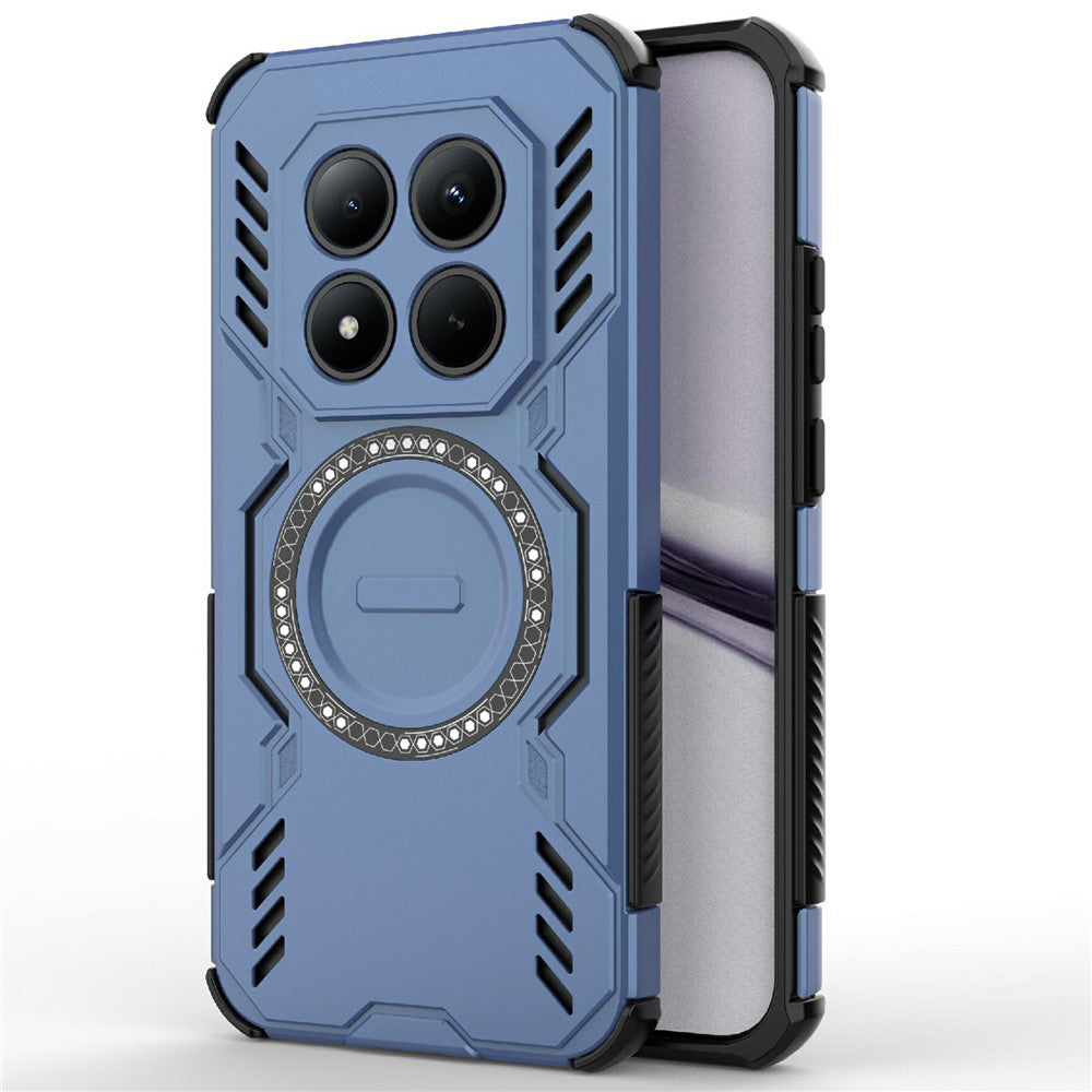 Étui MagSafe pour Xiaomi Poco M8 Pro / Redmi Note 15 Pro+ 5G, Techsuit, ArmorMag, Bleu