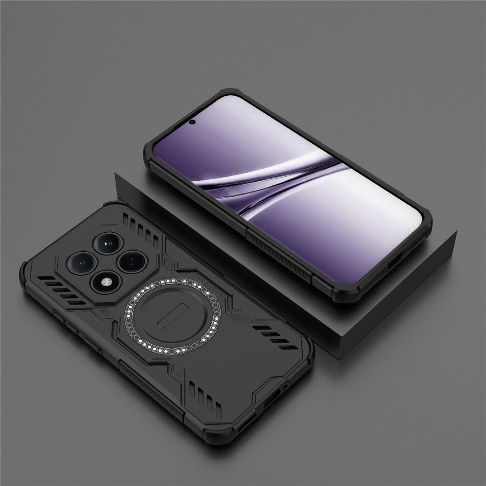 Coque MagSafe pour Xiaomi Poco M8 Pro / Redmi Note 15 Pro+ 5G, Techsuit, ArmorMag, Noire