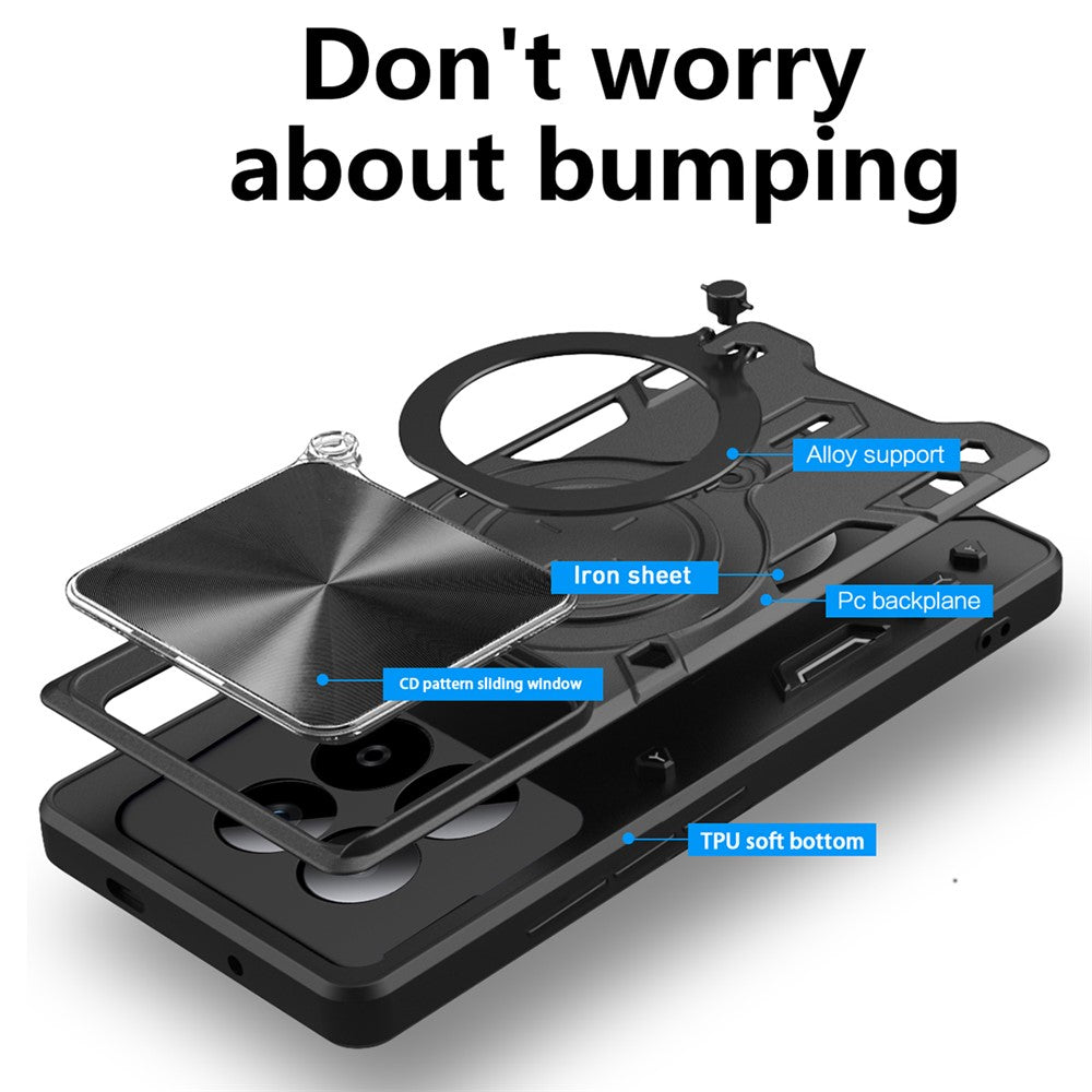 Case for Xiaomi Poco M8 Pro / Redmi Note 15 Pro+ 5G, Techsuit, CamGuard Pro, Red