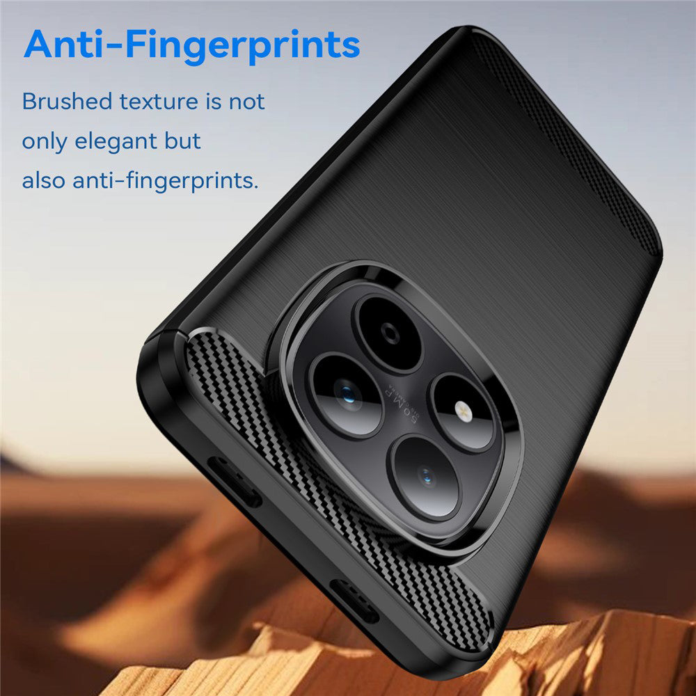 Housse pour Xiaomi Poco M8 Pro / Redmi Note 15 Pro+ 5G, Techsuit, Carbone, Noire