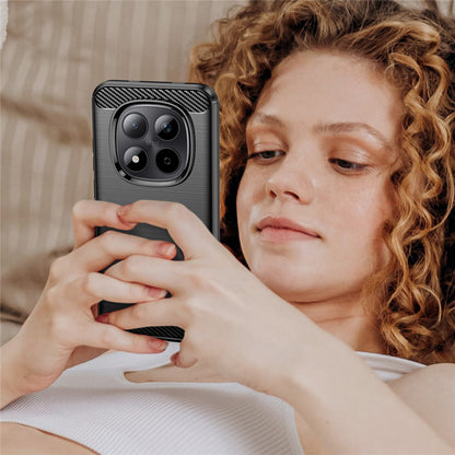 Housse pour Xiaomi Poco M8 Pro / Redmi Note 15 Pro+ 5G, Techsuit, Carbone, Noire