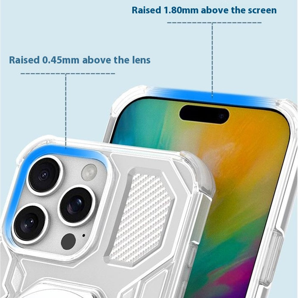 Étui pour Xiaomi Poco M8 Pro / Redmi Note 15 Pro+ 5G, Techsuit, Carbon Shield Pro, Blanc