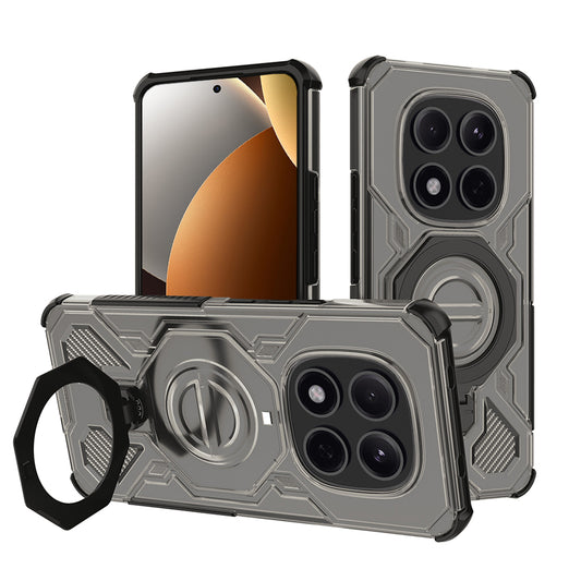 Étui pour Xiaomi Poco M8 Pro / Redmi Note 15 Pro+ 5G, Techsuit, Carbon Shield Pro, Fumé