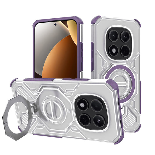 Étui pour Xiaomi Poco M8 Pro / Redmi Note 15 Pro+ 5G, Techsuit, Carbon Shield Pro, Violet