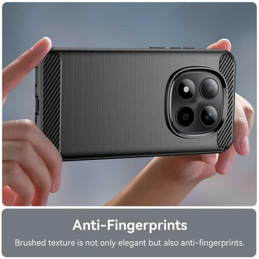 Étui pour Xiaomi Poco M8 / Redmi Note 15 5G / Note 15 4G, Techsuit, Carbone, Noir