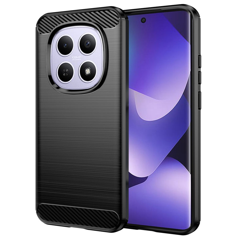 Hülle für Xiaomi Poco M8 / Redmi Note 15 5G / Note 15 4G, Techsuit, Carbon, Schwarz