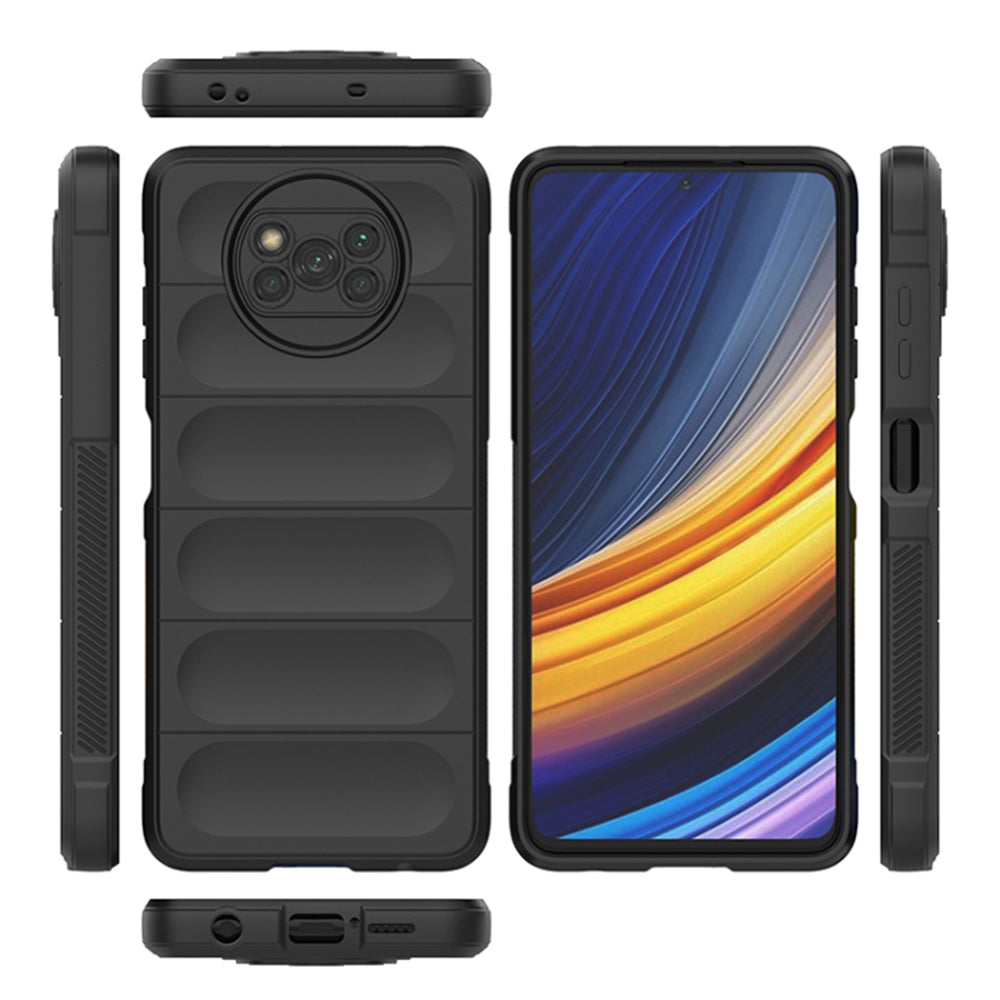 Hülle für Xiaomi Poco X3 Pro / X3 NFC / X3, Techsuit, Magic Shield, Schwarz