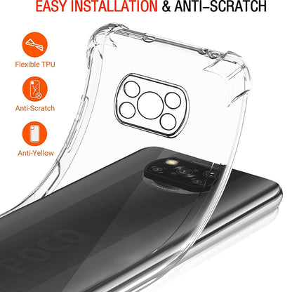 Coque pour Xiaomi Poco X3 Pro / X3 NFC / X3, Techsuit, Antichoc Claire, Transparente