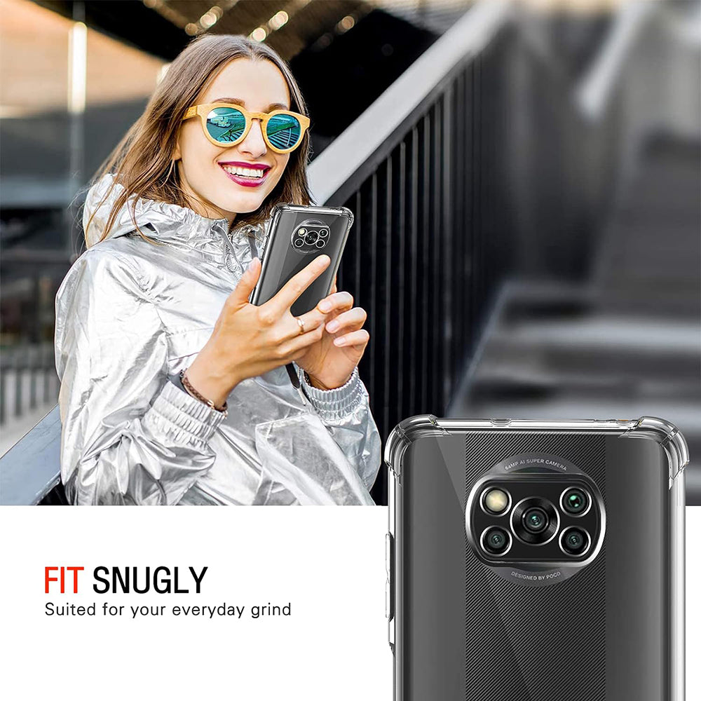Coque pour Xiaomi Poco X3 Pro / X3 NFC / X3, Techsuit, Antichoc Claire, Transparente