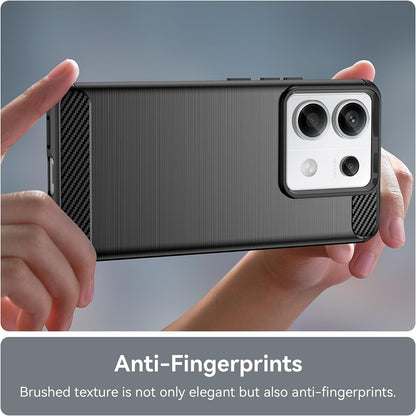 Case for Xiaomi Poco X6 / Note 13 Pro 5G, Techsuit, Carbon, Black