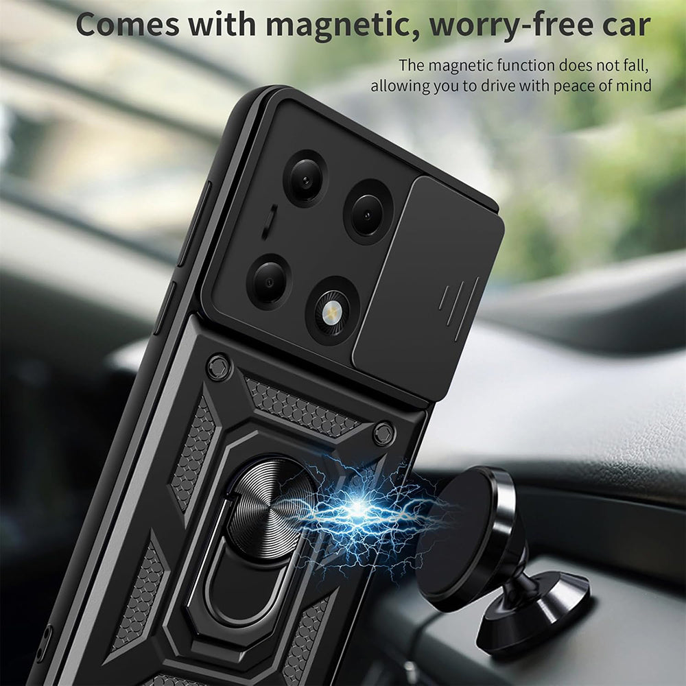 Case for Xiaomi Poco X7 / Note 14 Pro 5G, Techsuit, CamShield, Black