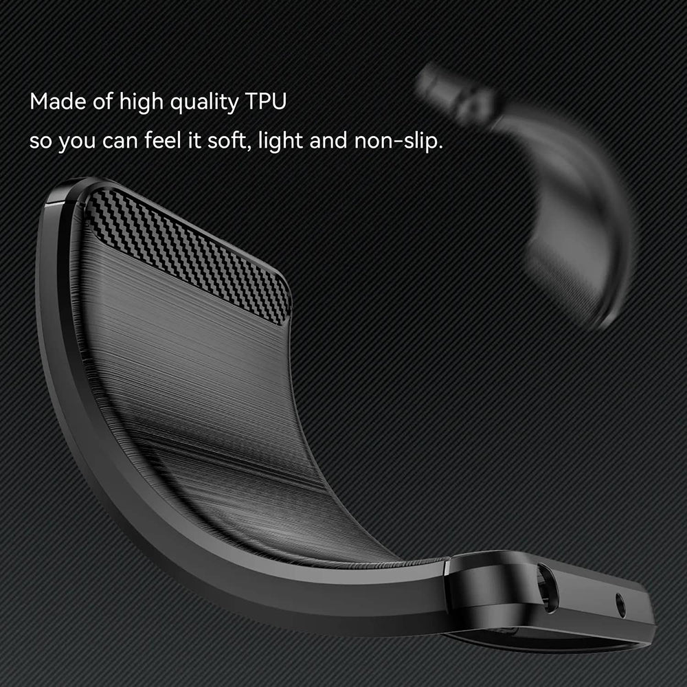Coque pour Xiaomi Poco X7 / Note 14 Pro 5G, Techsuit, Carbone, Noire