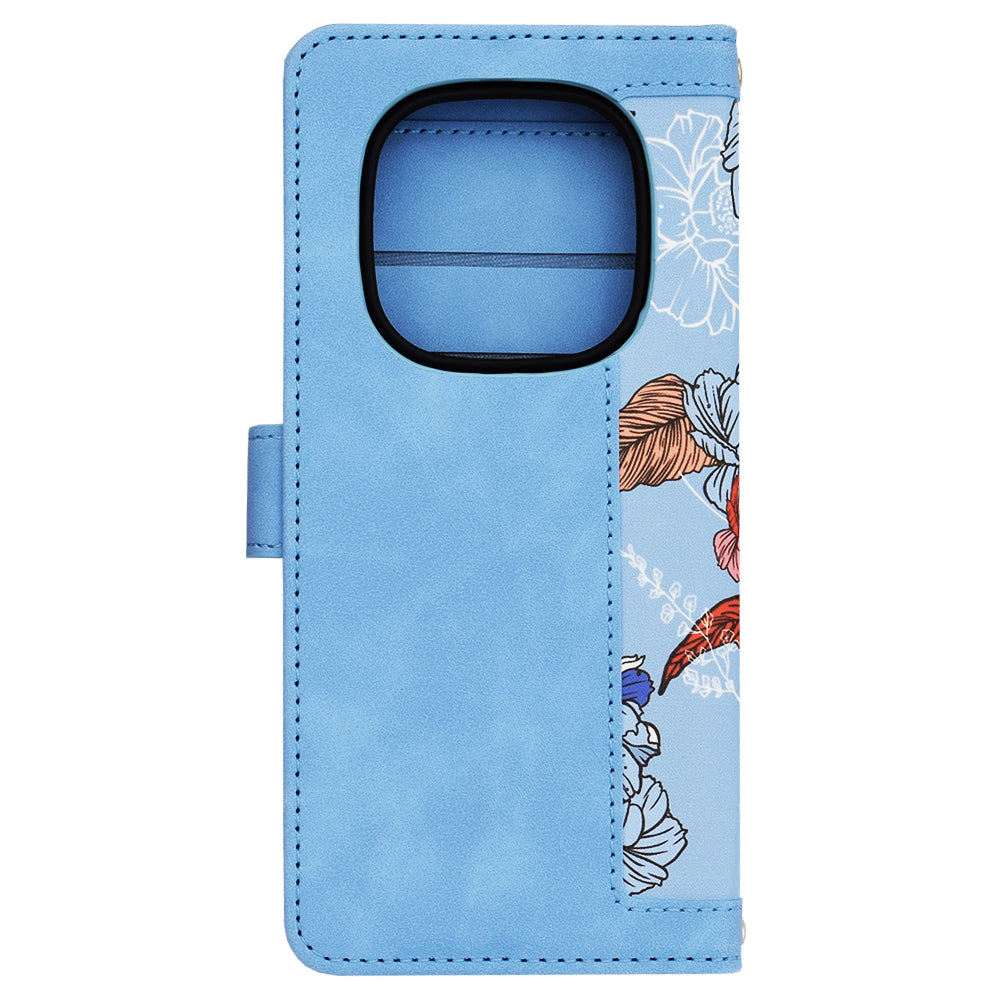 Coque pour Xiaomi Poco X7 / Note 14 Pro 5G, Techsuit, FlipCraft, Bleu