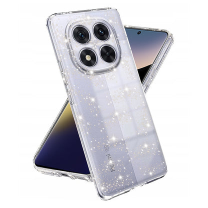 Coque pour Xiaomi Poco X7 / Note 14 Pro 5G, Techsuit, SparkleSkin, Transparente
