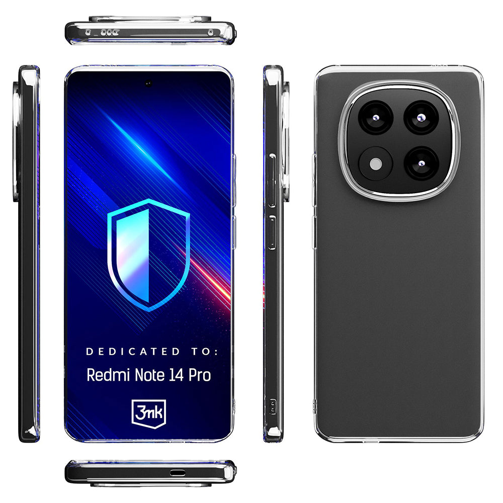 Hülle für Xiaomi Poco X7 / Redmi Note 14 Pro 5G, 3MK, Klar, Transparent