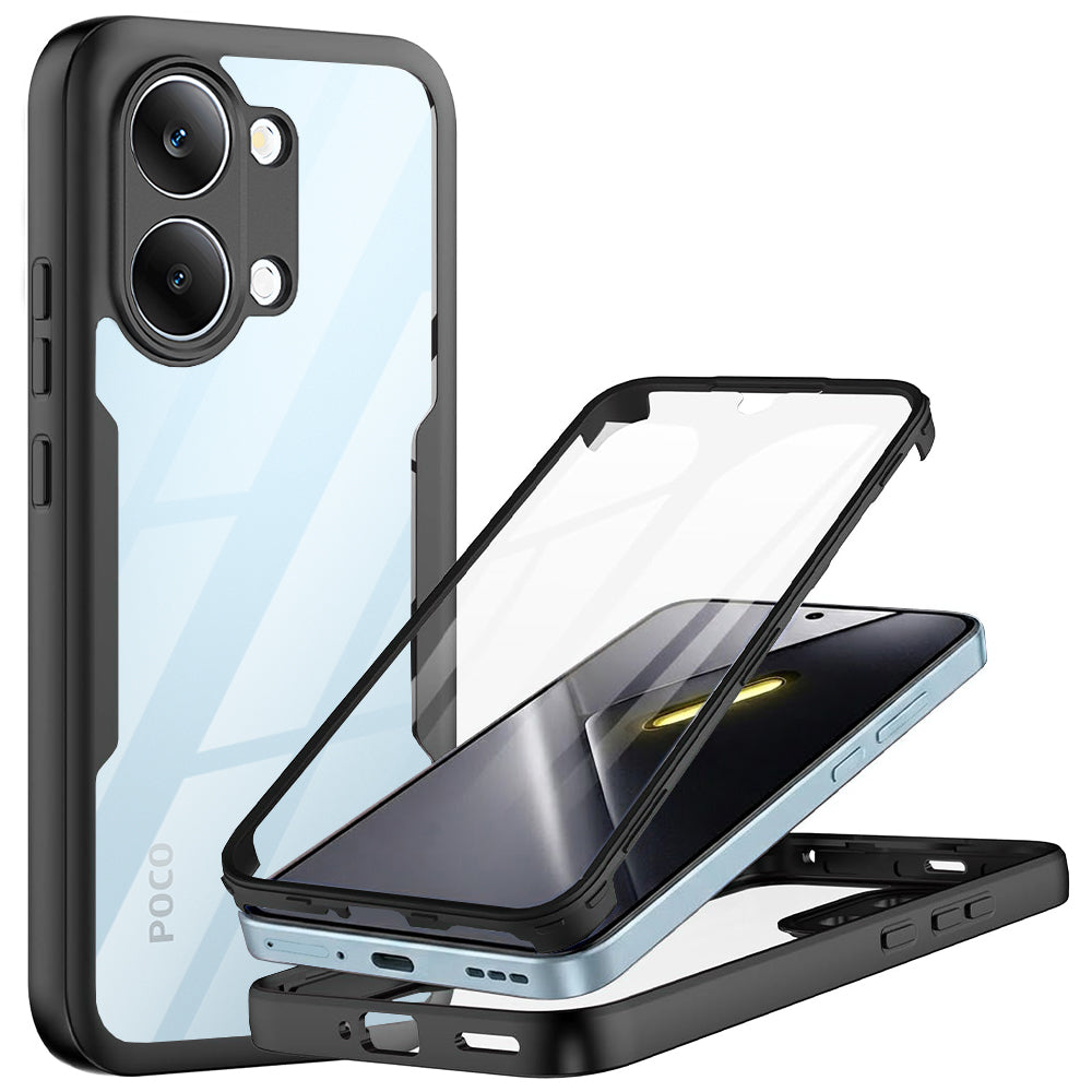 Hülle für Xiaomi Poco X8 Pro Max, Techsuit, ColorVerse 360, Schwarz