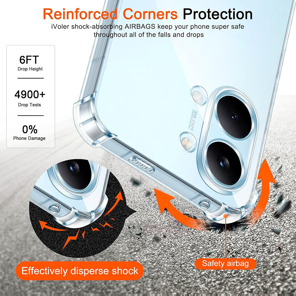 Hülle für Xiaomi Poco X8 Pro Max, Techsuit, Shockproof Clear, Transparent