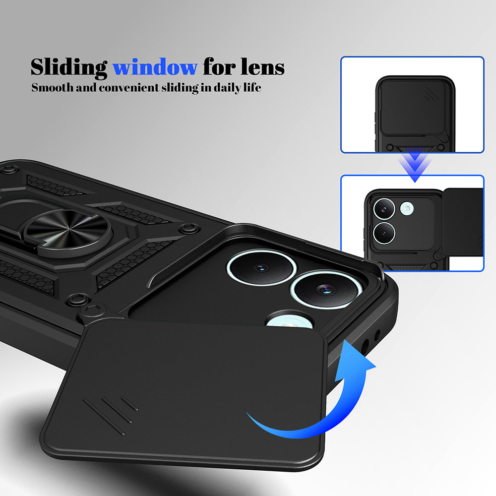 Hülle für Xiaomi Poco X8 Pro, Techsuit, CamShield, Schwarz