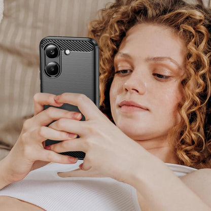 Étui pour Xiaomi Poco X8 Pro, Techsuit, Carbone, Noir