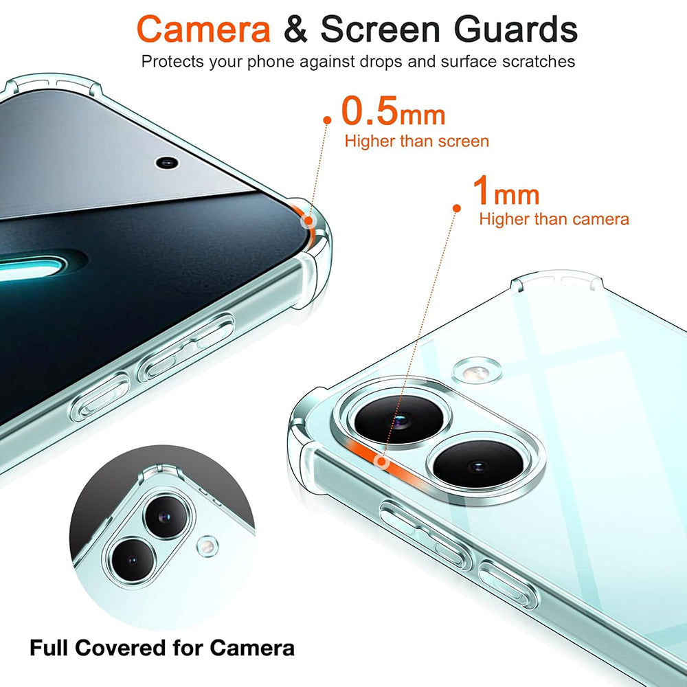 Étui pour Xiaomi Poco X8 Pro, Techsuit, Shockproof Clear, Transparent
