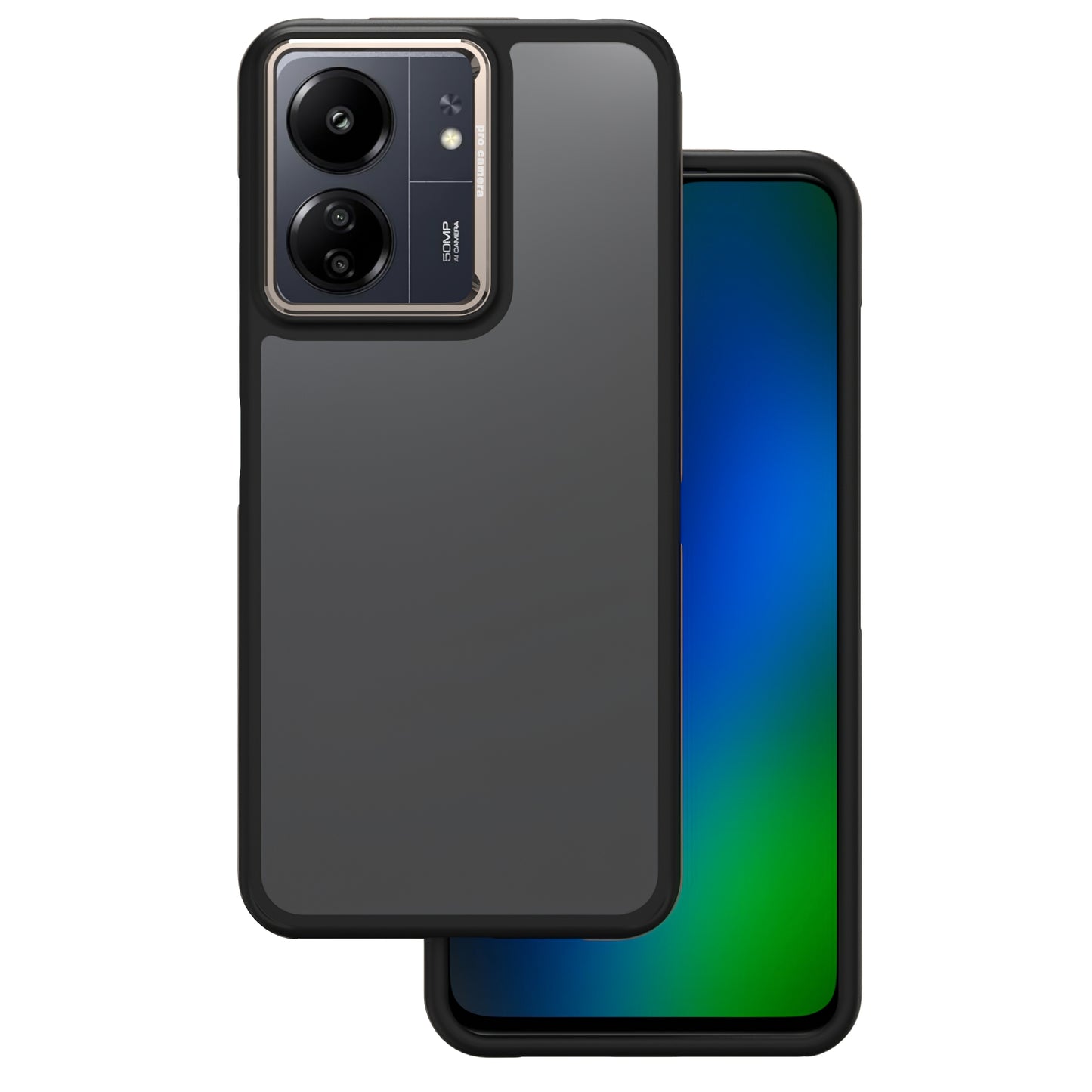 Coque pour Xiaomi Poco M6 / Redmi 13C 5G, OEM, Crystal Black, Gris
