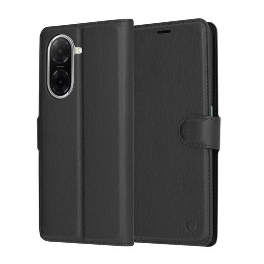 Coque pour Xiaomi Redmi A5 4G (Régional), Techsuit, Folio en cuir, Noire