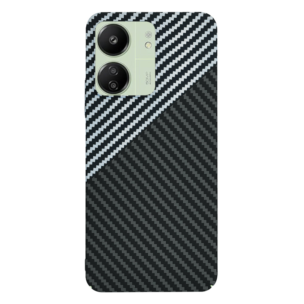Case for Xiaomi Redmi 13C 5G / 13C / Poco C65, Techsuit, Carbonite FiberShell, Black Gray