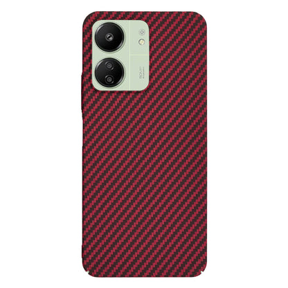 Case for Xiaomi Redmi 13C 5G / 13C / Poco C65, Techsuit, Carbonite FiberShell, Red